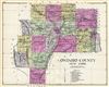 1912 Century Map of Ontario County, New York