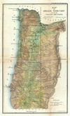 1856 Public Survey Land Office Map of Oregon
