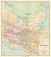 1894 Hassenstein Orohydrographic Map of Guatemala