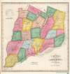 1839 Burr Map of Otsego County, New York