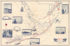 1950 American Automobile Association Overseas Highway Road Map, Florida Keys