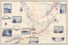 1950 American Automobile Association Overseas Highway Road Map, Florida Keys