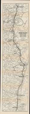 1930 Auto Club of Southern California Strip Map, Owens Valley