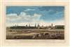 1751 Boydell Perspective View of the City of Oxford (South)