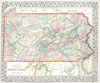 1867 Mitchell Map of Pennsylvania