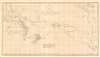 1774 Cook / Benard/ Hawkesworth  Chart of the Pacific Ocean
