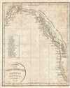 1818 Franz Pluth Map of the Pacific Coast of North America