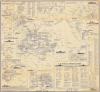 1995 Metzler Infographic Map of the Pacific Theater Naval Battles During World War II