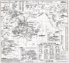 1995 Metzler Infographic Map of the Pacific Theater Naval Battles During World War II