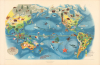 1943 Complete Set of Six Covarrubias Pictorial Maps of the Pacific Region