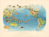 1943 Complete Set of Six Covarrubias Pictorial Maps of the Pacific Region