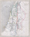 1845 Chambers Map of Palestine - Israel - Holy Land