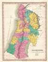1828 Finley Map of Israel, Palestine, or the Holy Land