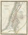 1835 Hall Map of Palestine, Israel or the Holy Land