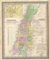 1849 Mitchell Map of Palestine, Israel or the Holy Land