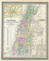 1854 Mitchell Map of Israel, Palestine or the Holy Land