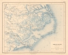 1890 Vorzet Map of Pamlico Sound and Albemarle Sounds, North Carolina