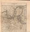 1719 De Fer / Coquart Map of Pamplona, Spain