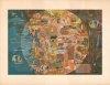 1950 Sheets Pictorial Map of Northern California