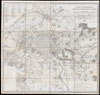 1852 Andriveau Goujon Map of Paris and Environs, France
