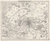 1857 Colton Map of Paris, France