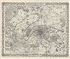 1856 Colton Map or Plan of Paris