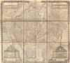 1652 Gomboust 9 Panel Map of Paris, France (c. 1900 Taride reissue)
