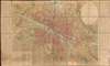1808 Picquet First Empire Case City Plan or Map of Paris, France