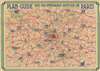 Plan-Guide Monuments de Paris. Pictorial Plan of Paris. / Plan-Guide des Promenades Autour de Paris. Plan of Paris and Surroundings. - Alternate View 1 Thumbnail