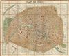 1891 Vuillemin Map or Plan of Paris, France