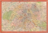 1942 Blondel la Rougery City Plan or Map of Paris, France
