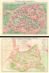 1931 Leconte and Guilmin Pictorial Map of Paris / Map of Colonial Exposition