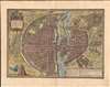 1572 Braun and Hogenberg View / Map of Paris, France