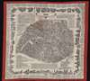 1875 Renault and Buquet Foulard Map of Paris (on linen)