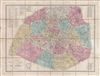 1878 Logerot Map of Paris, France