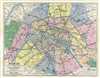 1947 Taride Plan or Map of Paris, France