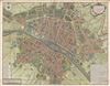 1717 De Fer Map of Paris, France