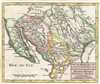 1749 Vaugondy Map of Texas and California