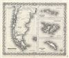 1856 Colton Map of Patagonia