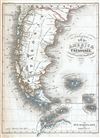 1853 Meyer Map of Patagonia (Argentina, Chile)