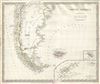 1838 S.D.U.K. Map of Patagonia (Argentina and Chile)