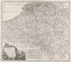 1751 Vaugondy Map of Belgium and Luxembourg