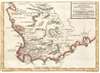 1754 Bellin Map of the Cape of Good Hope and Part of South Africa