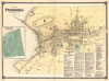 1867 Beers Map of Peekskill, Westchester, New York