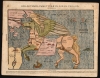 1587 Bünting Map of Asia as Pegasus