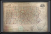 1848 Morris and Melish Wall Map of Pennsylvania
