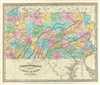 1834 Burr Map of Pennsylvania