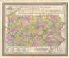 1849 Mitchell Map of Pennsylvania