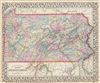1867 Mitchell Map of Pennsylvania