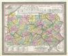 1854 Mitchell Map of Pennsylvania